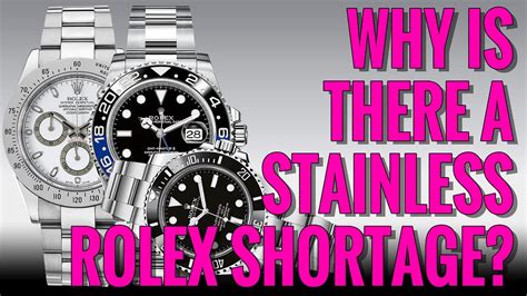 rolex stainless steel shortage 2020|Rolex market trends.